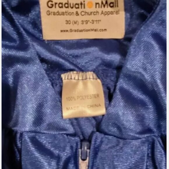 Blue Graduation/Choir Robe Child Size 30 (M) *Graduation Mall* - Picture 6 of 9